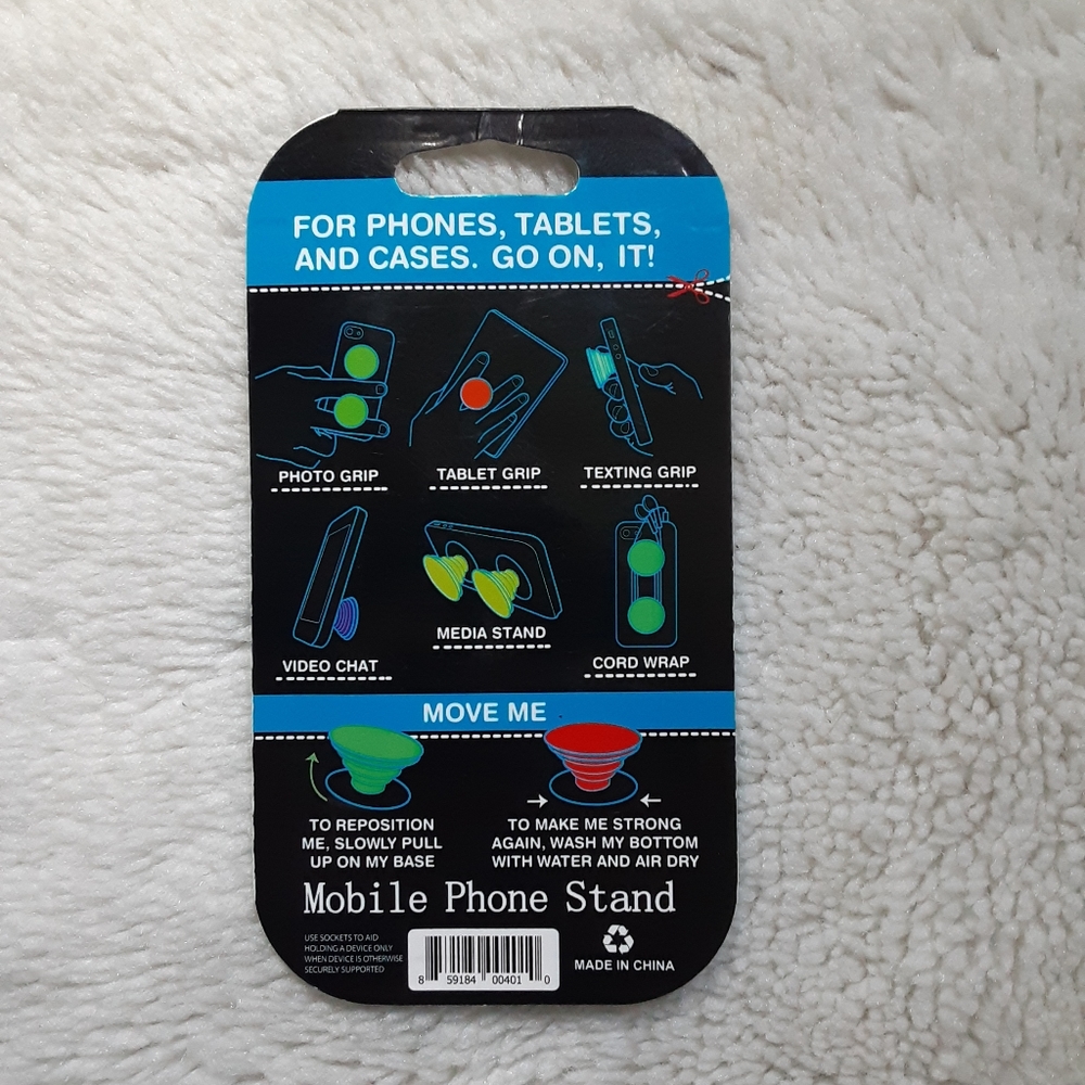 WTF White Marble Phone Grip Accessory - Picture 3 of 3